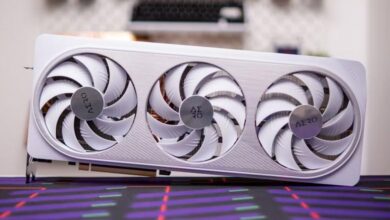 تصویری از کارت گرافیک RTX 4070Ti Aero از شرکت گیگابایت