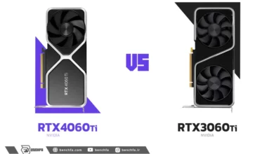 مقایسه کارت گرافیک RTX 4060 Ti با RTX 3060 Ti