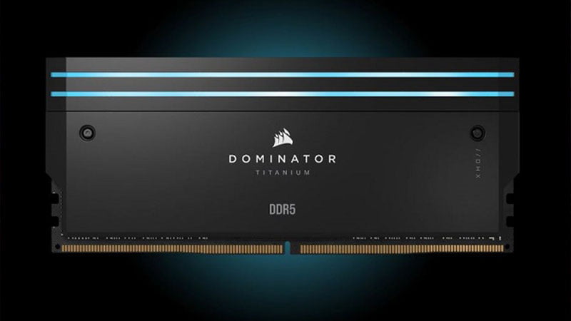 کورسیر از ماژول‌های حافظه فوق سریع DOMINATOR Titanium DDR5 رونمایی کرد