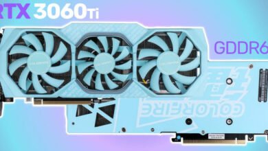 Colorfire کارت گرافیک Mint GeForce RTX 3060 Ti GDDR6X را معرفی کرد