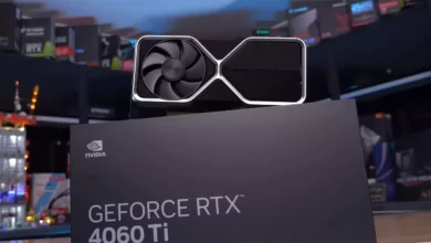 کارت گرافیک RTX 4060 Ti روی جعبه