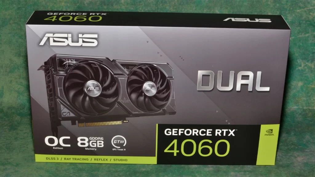 جعبه کارت گرافیک ASUS Dual RTX 4060