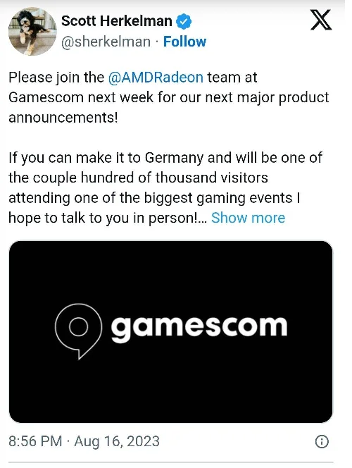 احتمالا کارت گرافیک های جدید AMD در رویداد Gamescom آلمان معرفی میشوند