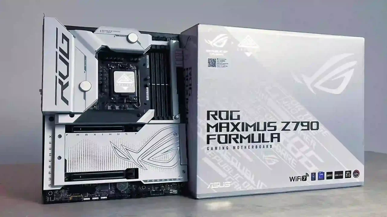 مادربرد ASUS ROG Maximus Z790 Formula با طراحی سیاه و سفید معرفی شد