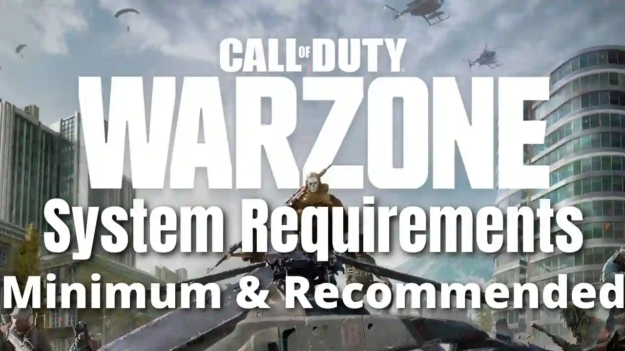 سیستم مورد نیاز بازی وارزون Call of Duty: Warzone برای PC