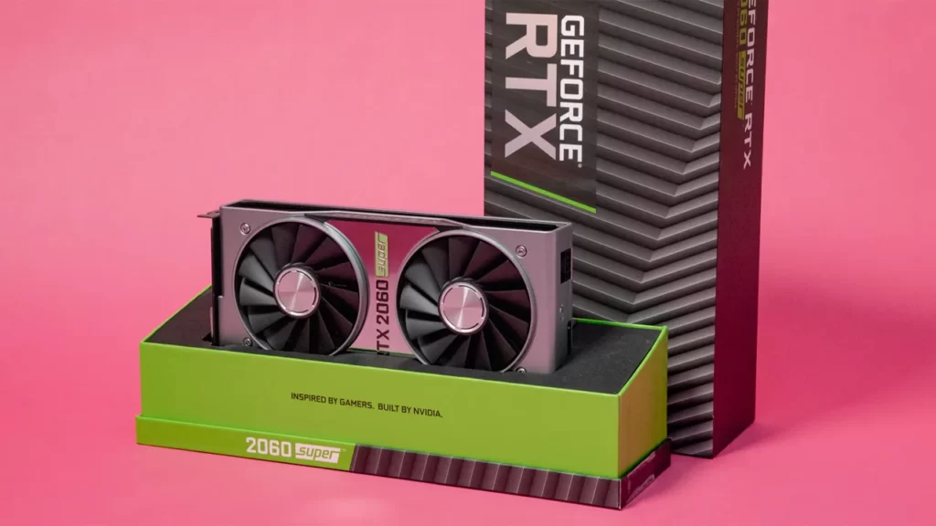 کارت گرافیک Nvidia Geforce RTX 2060 Super مدل FE در جعبه
