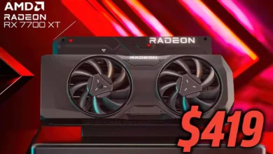 قیمت رسمی کارت گرافیک GPU AMD Radeon RX 7700 XT به 419 دلار کاهش یافت