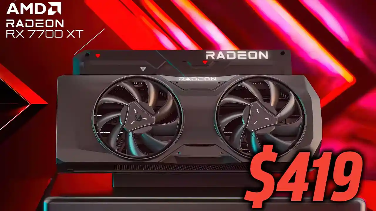 قیمت رسمی کارت گرافیک GPU AMD Radeon RX 7700 XT به 419 دلار کاهش یافت