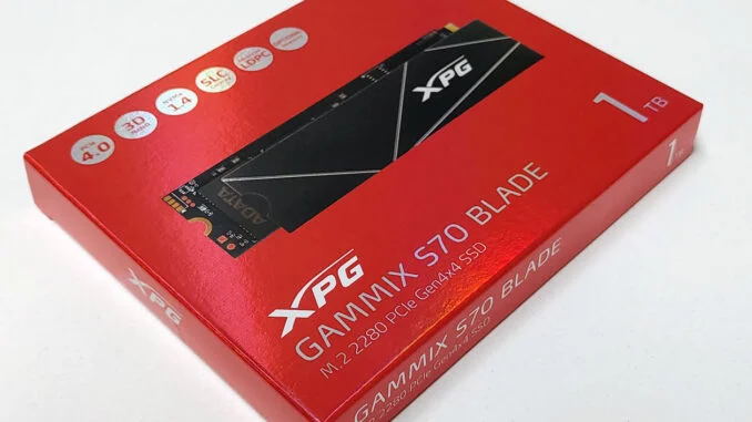 اس اس دی ADATA XPG GAMAXX S70 Blade 