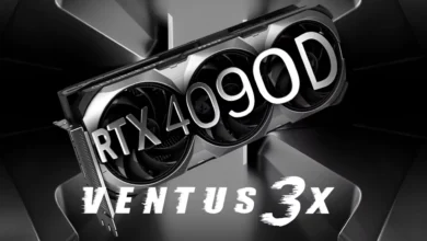 کارت گرافیک پرچمدار GeForce RTX 4090D Ventus 3X از MSI سه اسلات و اورکلاک ناچیز