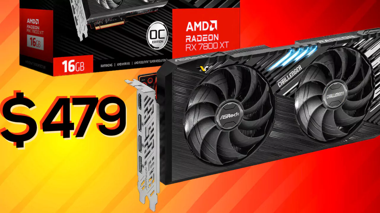 کاهش قیمت Radeon RX 7800 XT تا 480 دلار
