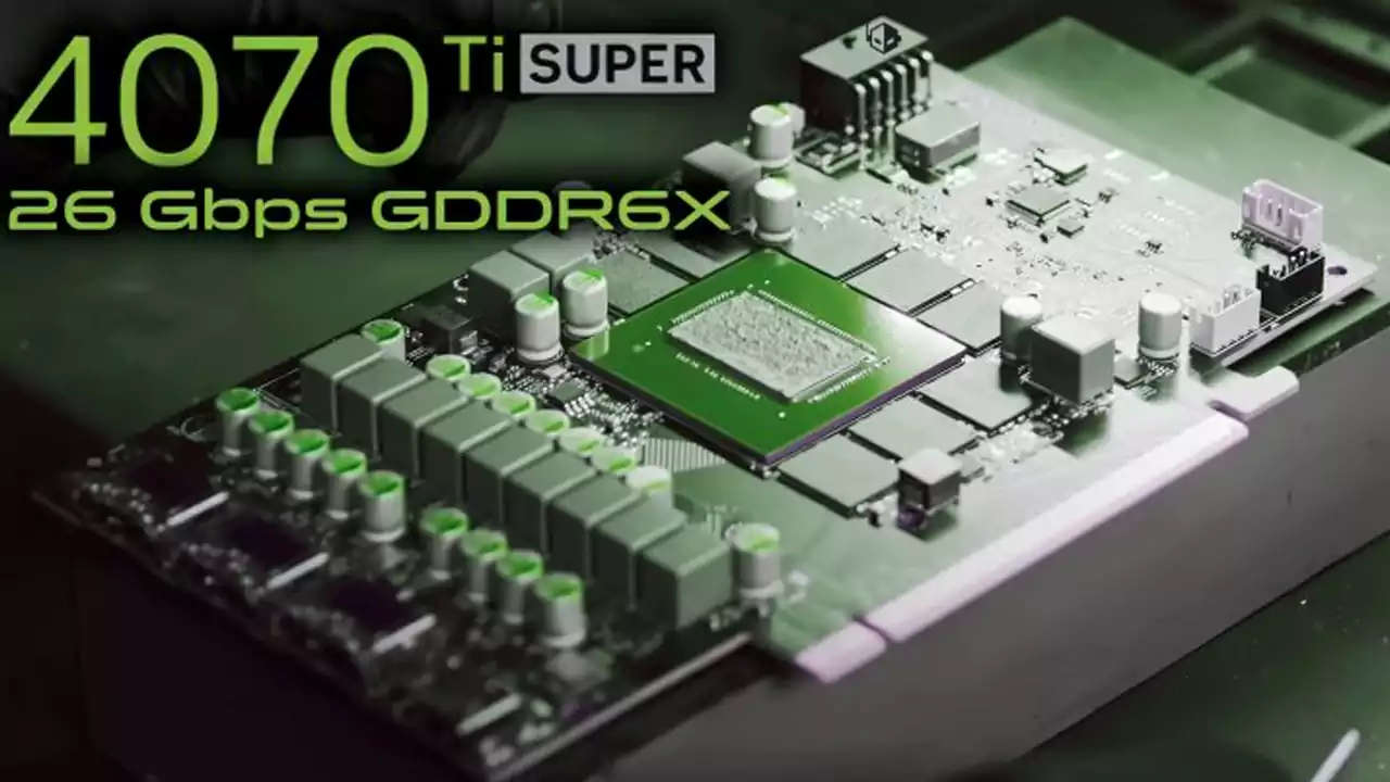 سرعت حافظه کارت گرافیک GeForce RTX 4070 Ti SUPER تا 26 گیگابیت بر ثانیه رسید سریع‌تر از 4080 SUPER