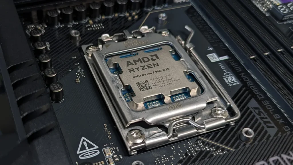 پردازنده Ryzen 7 9800X3D در سوکت AM5