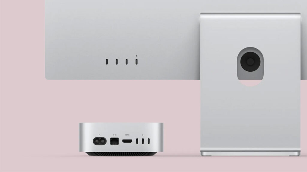 پورتهای mac mini m4 در مقابل پورتهای imac m4