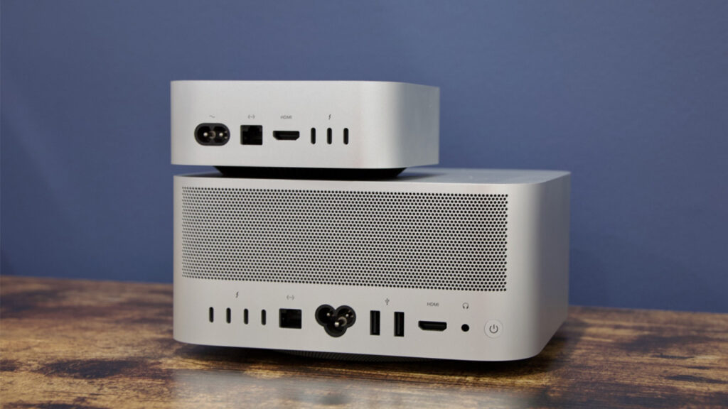 مک مینی m4 روی mac studio