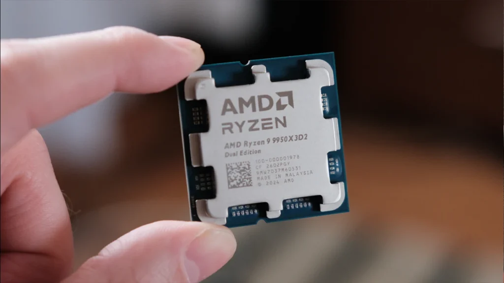 پردازنده Ryzen 9 9950X3D2 Dual edition شرکت AMD